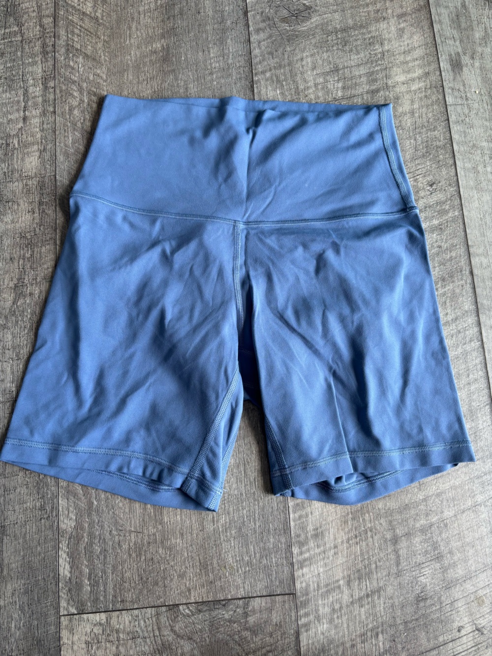 lululemon athletica Blue High-Rise Bike Shorts